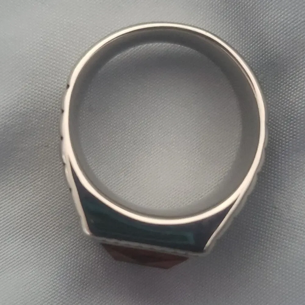 Red Handmade Men's Ring Size 10.5 NWT